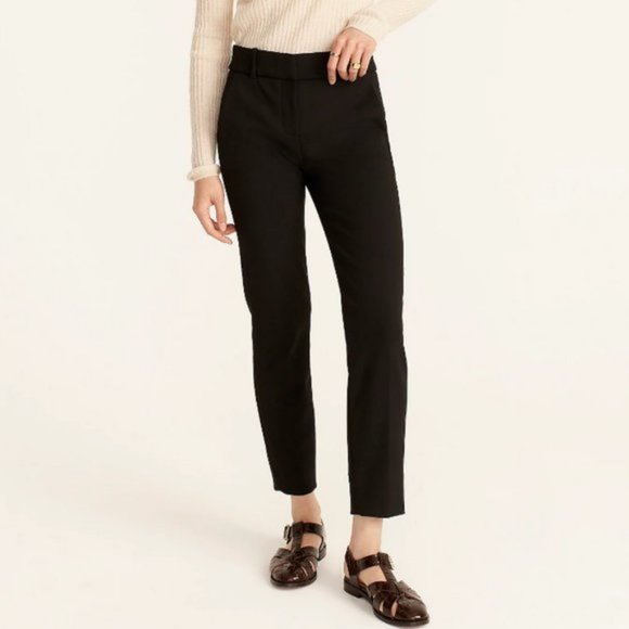 J. Crew Cameron Slim Crop Pant in Four-season Stretch Black